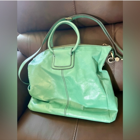 HOBO Handbags - HOBO Large Sheila Seafoam Green Leather Tote Bag